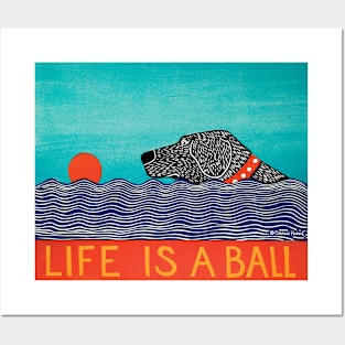 Stephen Huneck Life is a Ball Dog Posters and Art